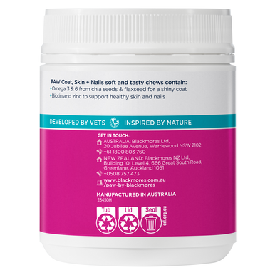 PAW Coat Skin & Nails Multivitamin Chews (300g approx. 60 chews )