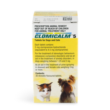 Clomicalm 5mg Tablets For Dogs and Cats