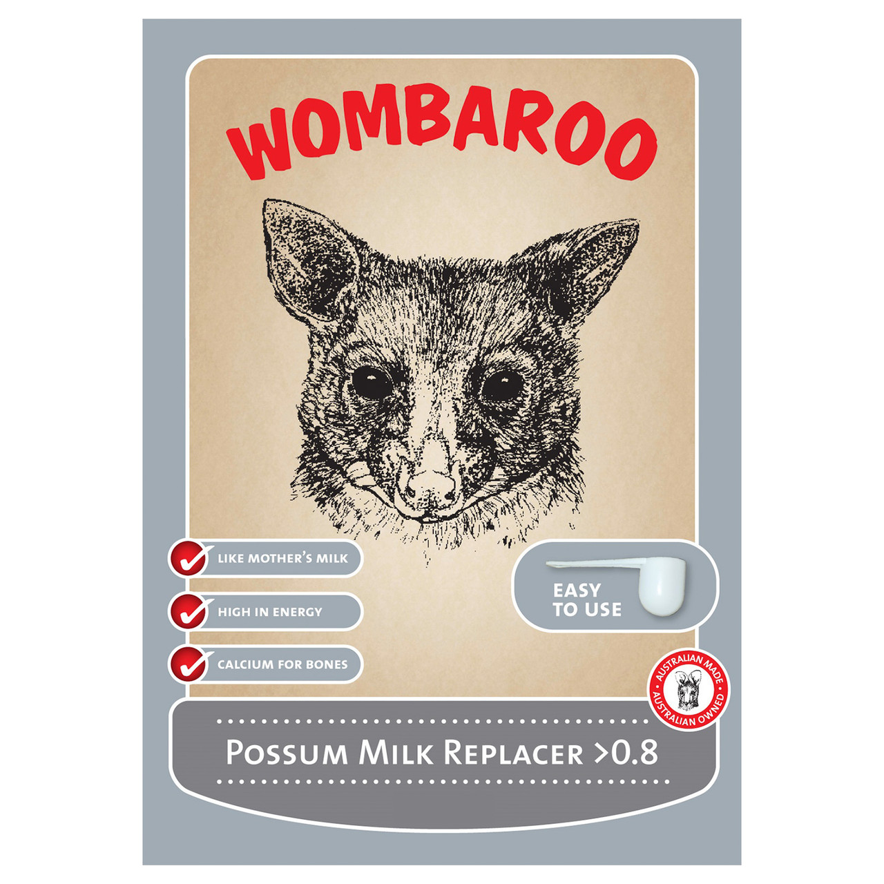 Wombaroo Possum Milk Replacer >0.8