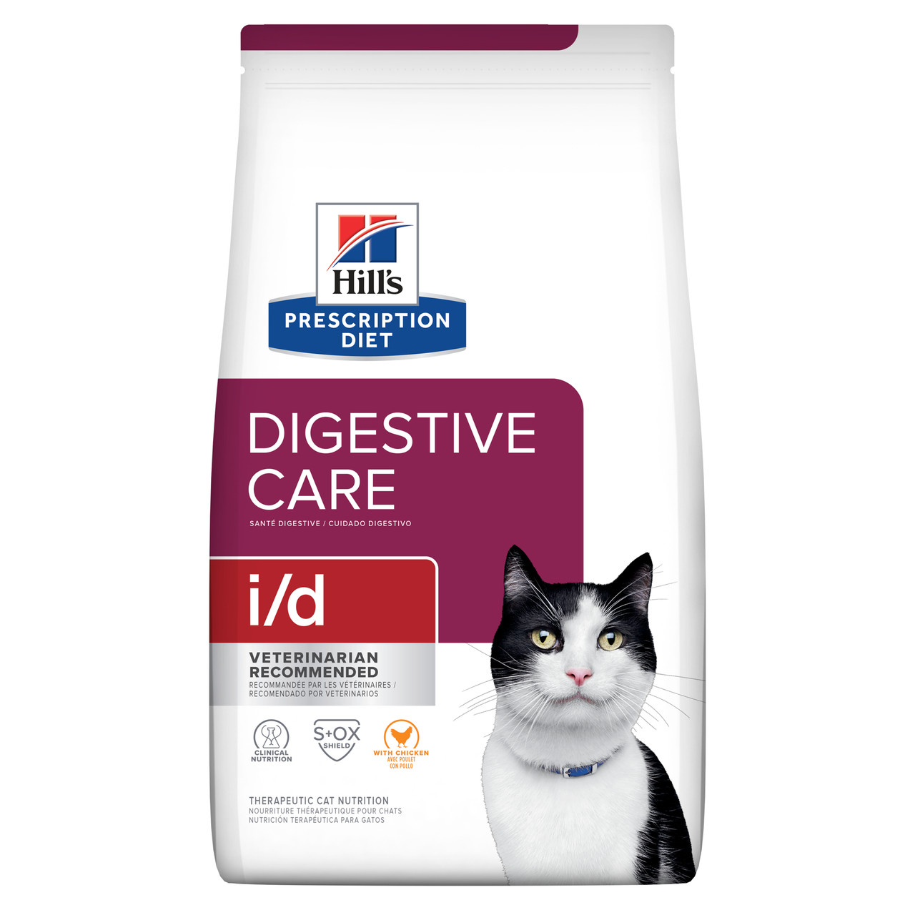 Hill's Prescription Diet i/d Digestive Care Dry Cat Food - 1.8kg bag (4629)