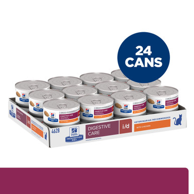 Hill's Prescription Diet i/d Digestive Care Wet Cat Food - 24 x 156g cans (4628)