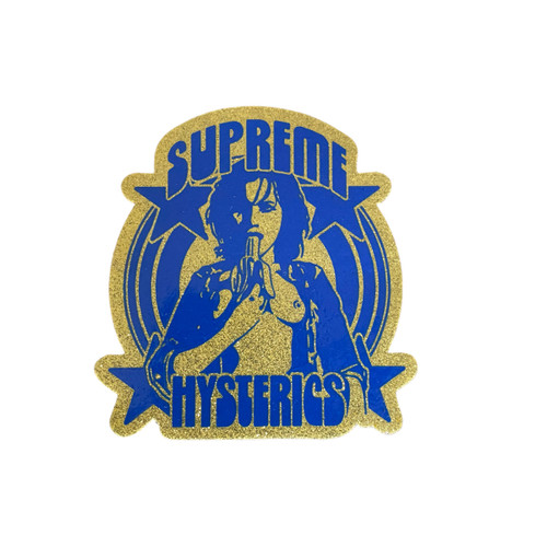 Supreme Hysteric Glitter Sticker Blue SS21
