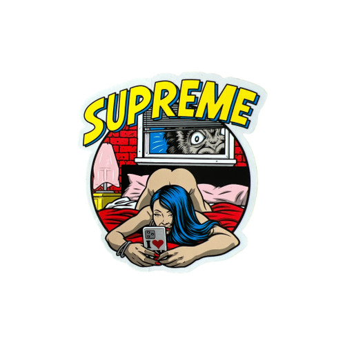 Supreme Bedroom Sticker Yellow SS25