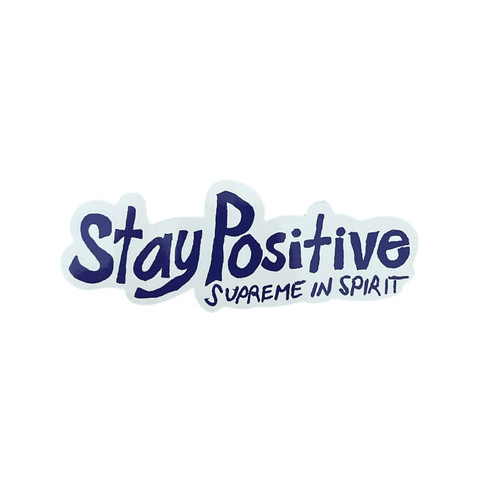 Supreme Stay Positive In Spirit Sticker White FW20