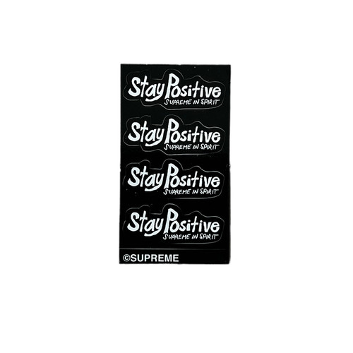 Supreme Stay Positive In Spirit Mini Sticker Black FW20
