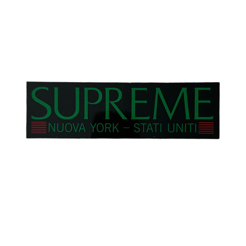 Supreme Nuova York Stati Uniti Sticker Black FW20