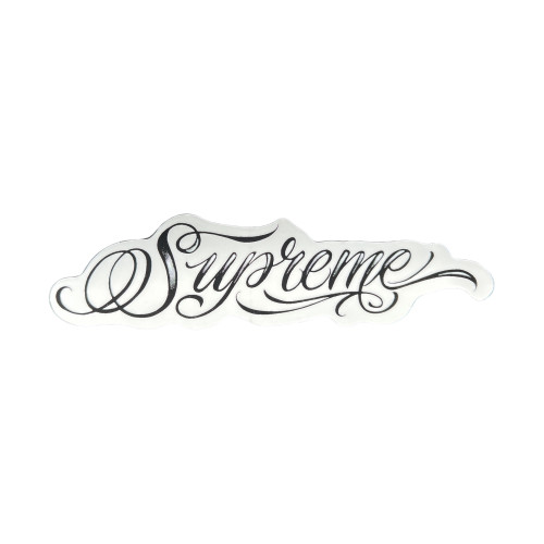 Supreme Script Sticker Black FW24