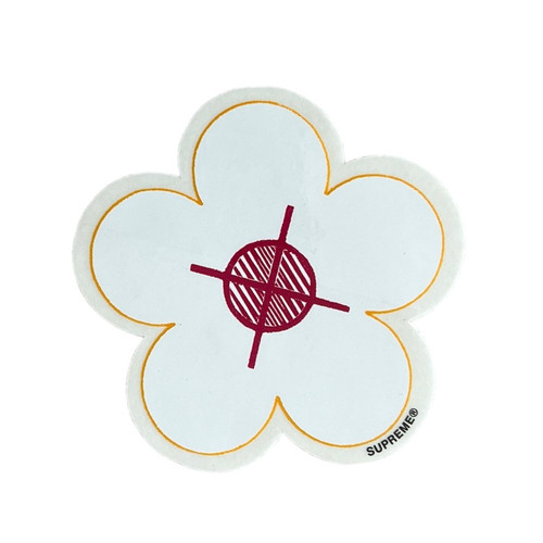 Supreme Flower Been Hit Sticker Yellow SS17