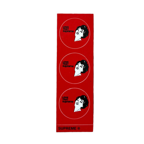 Supreme Love That Supreme Mini Sticker Red SS22