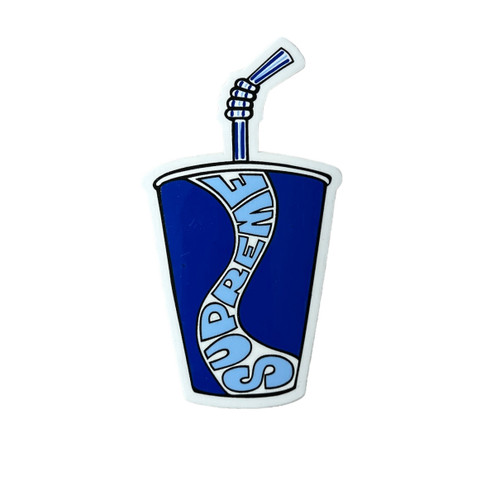 Supreme Soda Sticker Blue 2003