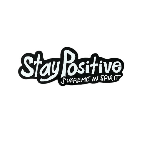 Supreme Stay Positive In Spirit Sticker Black FW20