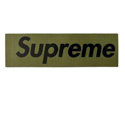Supreme Olive/Black Box Logo Sticker 1997