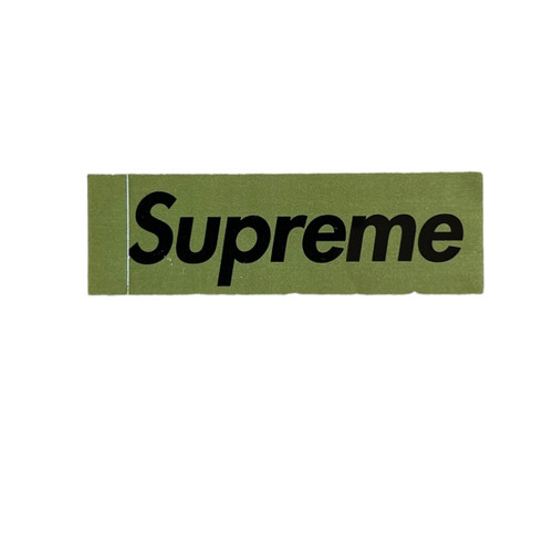 Supreme Olive/Black Box Logo Sticker Mini 1997