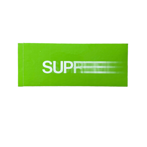 Supreme Original Motion Logo Sticker Lime 1998