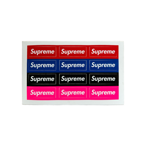 Supreme Multi Color Mini Box Logo Sheet Sticker 2000