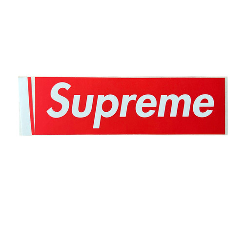 Supreme Carbon Fiber Red Box Logo Sticker 2000