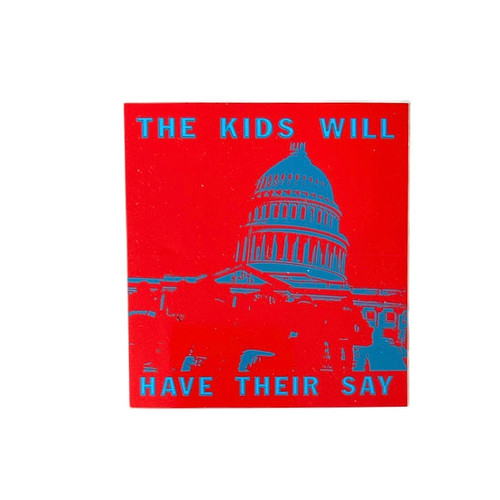 Supreme The Kids Will Have Their Say Sticker Red SS08