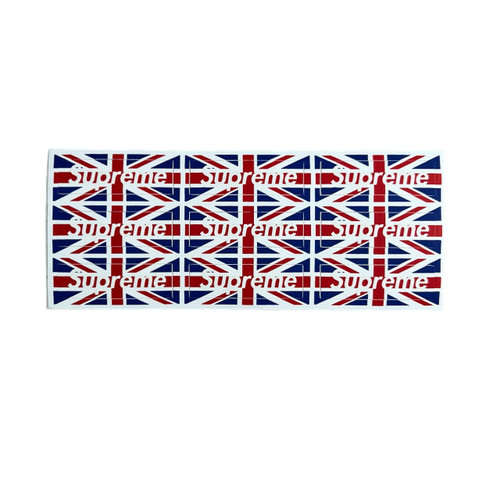 Supreme Union Jack UK Box Logo Mini Stickers FW11