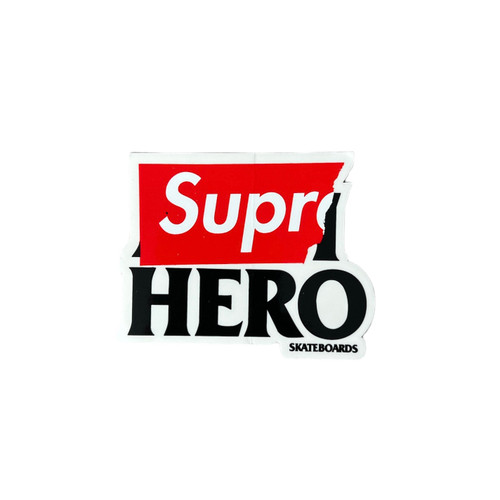 Supreme X AntiHero Supr HERO Sticker Small SS14