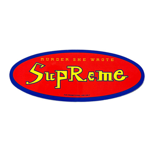 Supreme Murder She Wrote Sticker FW14