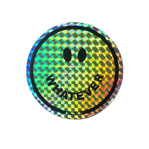 Supreme Whatever Smile Holographic Sticker FW16