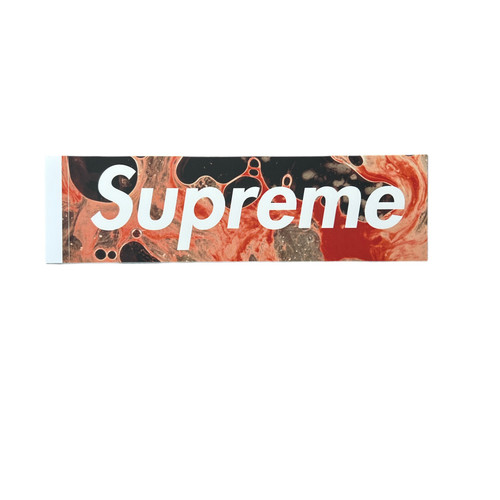 Supreme Andres Serrano Blood & Semen Box Logo Sticker FW17