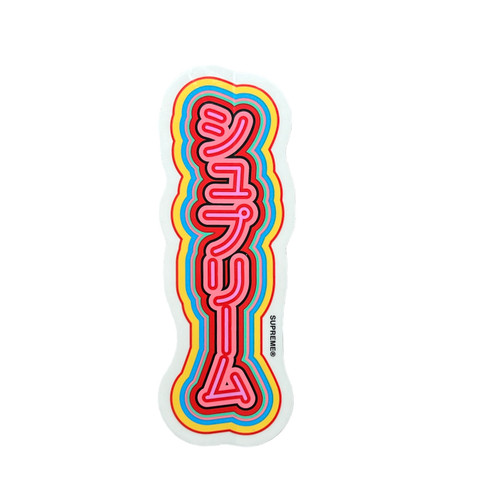 Supreme Sekitani La Norihiro Script Sticker SS19