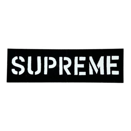 Supreme Hard Black Sticker SS26
