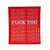 Supreme Hysteric Glamour Holographic Fuck You Sticker Red FW17