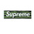 Supreme Zebra Box Logo Sticker Green SS11