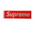 Supreme Glitter Box Logo Sticker Red SS16