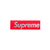Supreme Red/Silver Paper Box Logo Sticker Mini 1997