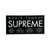 Supreme World Famous International Sticker Black SS15