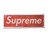 Supreme Plastic Box Logo Sticker Red FW17