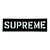 Supreme Hard Black Sticker SS26