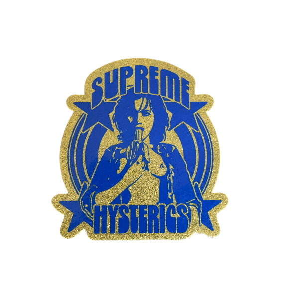 Supreme Hysteric Glitter Sticker Blue SS21