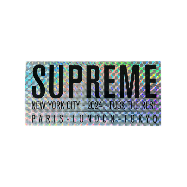 Supreme Paris Sticker Silver SS24