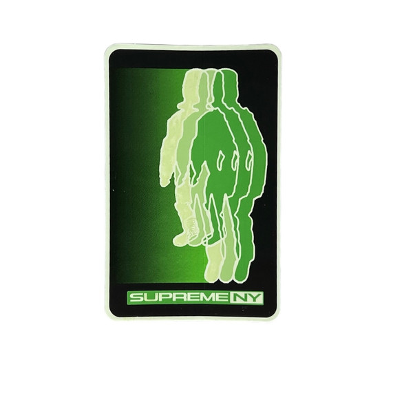 Supreme NY Blur Sticker Green FW20