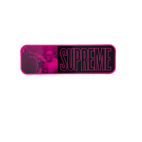 Supreme Miles Davis Sticker Pink SS21