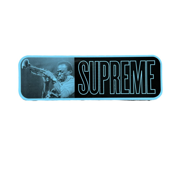 Supreme Miles Davis Sticker Blue SS21