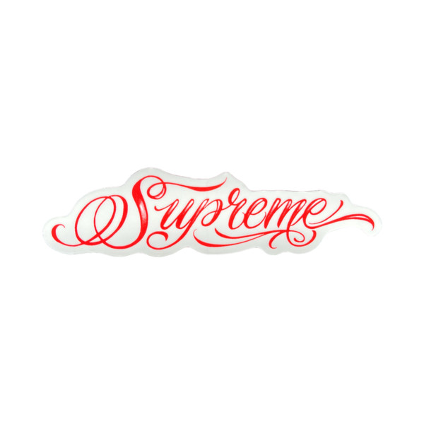 Supreme Script Sticker Red FW24