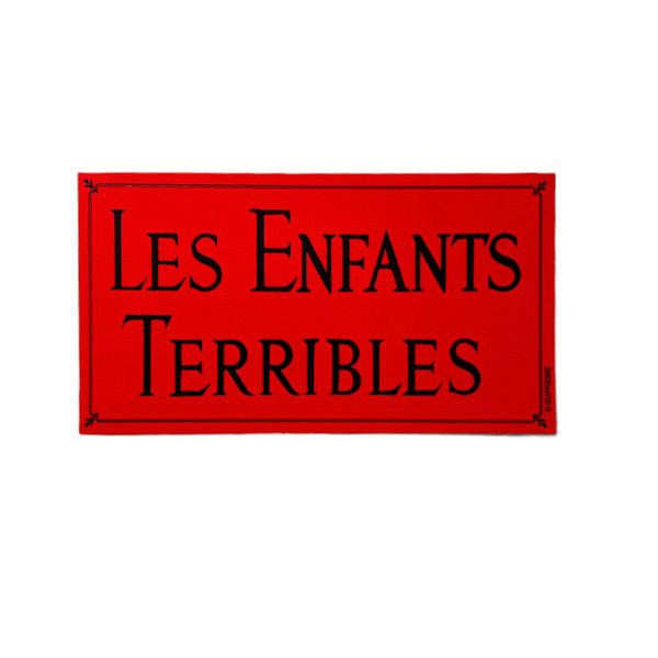 Supreme Les Enfants Terribles Sticker Red FW12