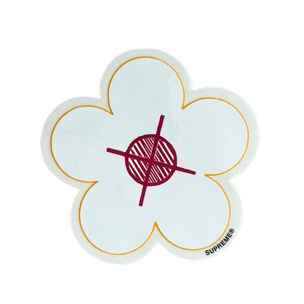 Supreme Flower Been Hit Sticker Yellow SS17