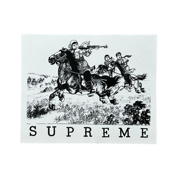 Supreme Riders Sticker White SS19