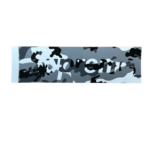 Supreme Camo Box Logo Sticker Grey FW20