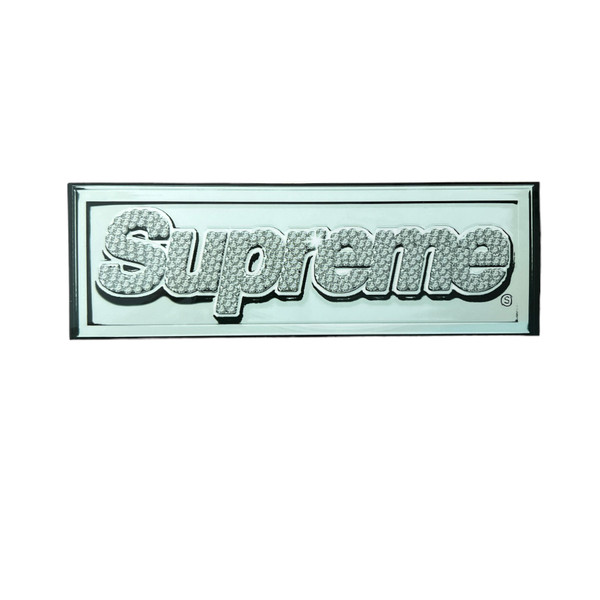 Supreme Original Bling Box Logo Sticker Platinum 1999
