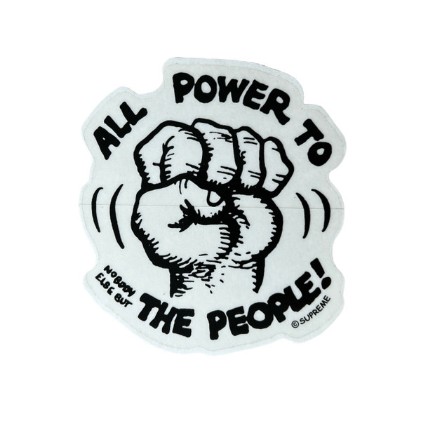 Supreme Power To The People Sticker FW07