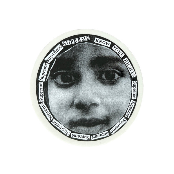 Supreme Know Your Rights Sticker SS17