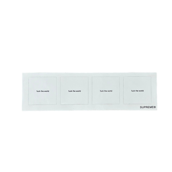 Supreme Fuck The World FTW Mini Stickers SS18