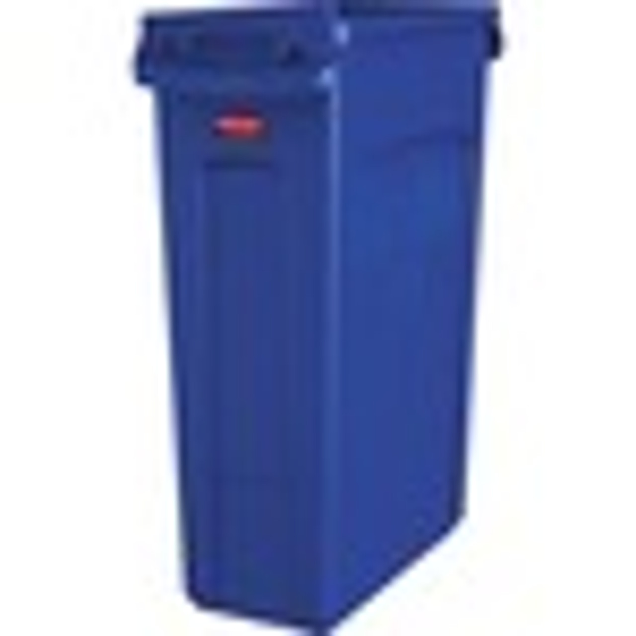 Rubbermaid Commercial Venting Slim Jim Waste Container 23 gal Blue